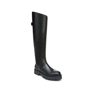 FRANCO SARTO Womens Black 1" Platform Balinboot Leather Boots Shoes 10 M